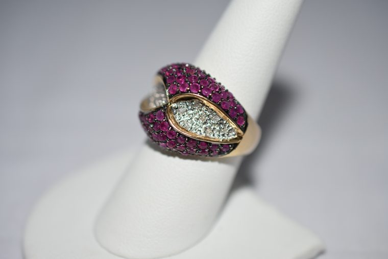 14K Ruby And Diamond Ring – Bbg Estate Jewelry  Vintage avec Shop Jewellery Under 3000000 Online