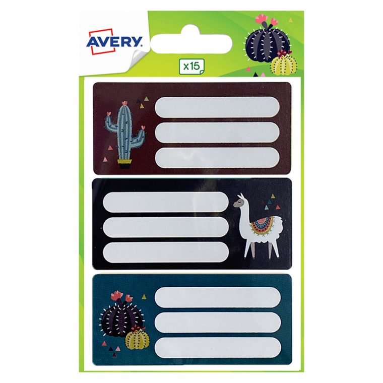 15 Étiquettes Scolaires Fantaisie Animaux Cute Avery dedans Etiquette Scolaire