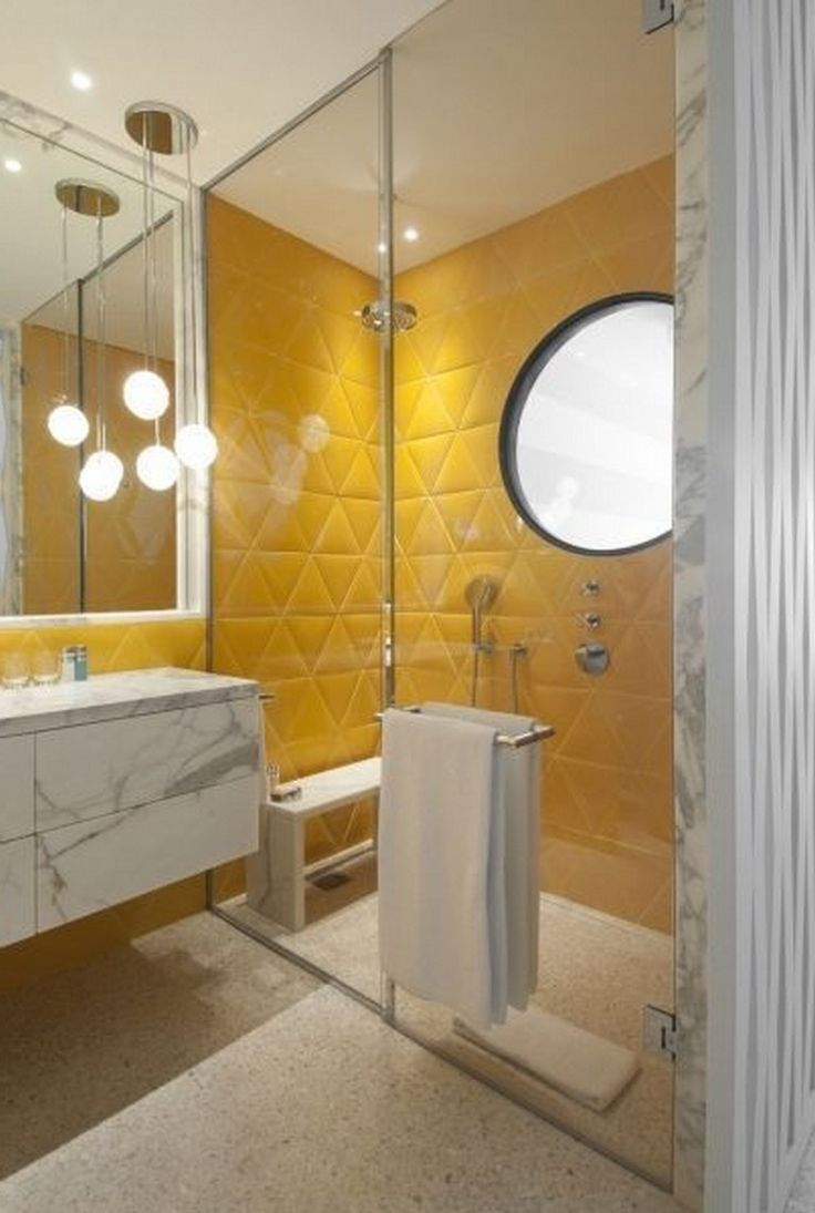 20+ Gorgeous Mustard Yellow Will Make Your House Look encequiconcerne Mustard Bathroom Accessories