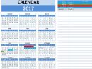 2017 Calendars  Excel Calendars destiné Calendrier Excel 2017