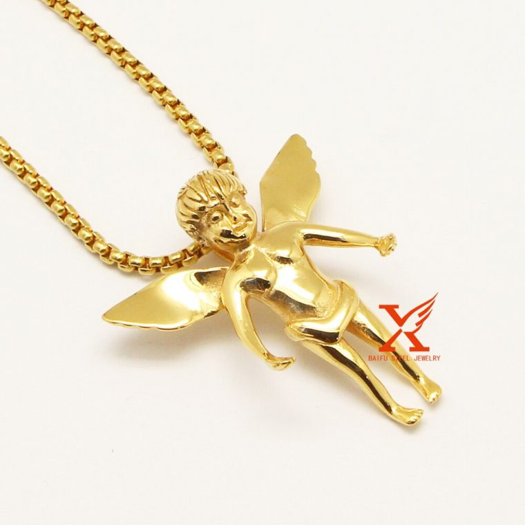 24" (60Cm) Men Stainless Steel Hip Hop Gold Silver Color dedans Goldwing Accessories Little Island