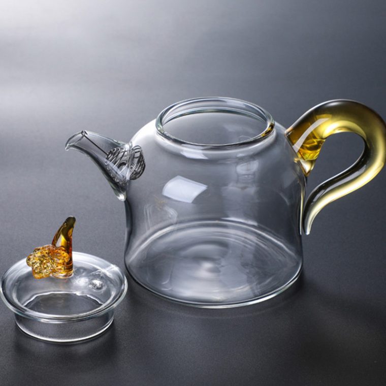 280Ml Colorful Clear Glass Teapot With Removable Infuser avec Unusual Teapots