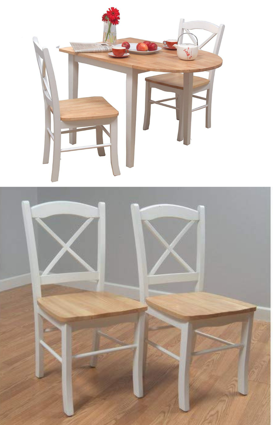 3 Piece Tiffany Country Cottage Dining Set With 2 Chairs dedans Countrycottage Dining Room Furniture Reviews