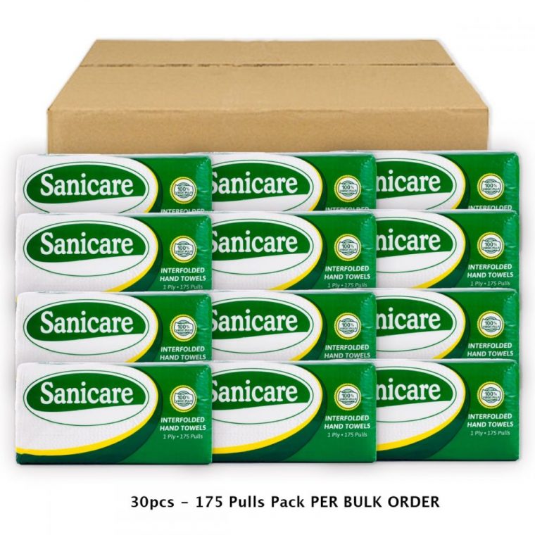 30 Pcs – Sanicare Regular 1 Ply Interfolded Paper Towel avec Scpa Share Price