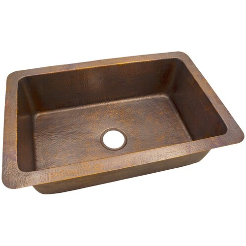 32&amp;quot; X 21&amp;quot; Solid Hand Hammered Large Single Bowl Drop-In encequiconcerne Hammered Undermount Kitchen Sink 