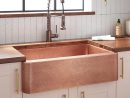 33&quot; Fiona Hammered Copper Farmhouse Sink - Kitchen tout Hammered Stainless Steel Farmhouse Sink