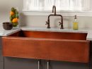 39&quot; Vernon Hammered Copper Farmhouse Sink - Kitchen à Hammered Farmhouse Sink