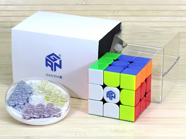 3X3 Cube Gan354 M (Stickerless)  Puzzle Shop «Cut Corner avec Rubik 3X3 Magnetic