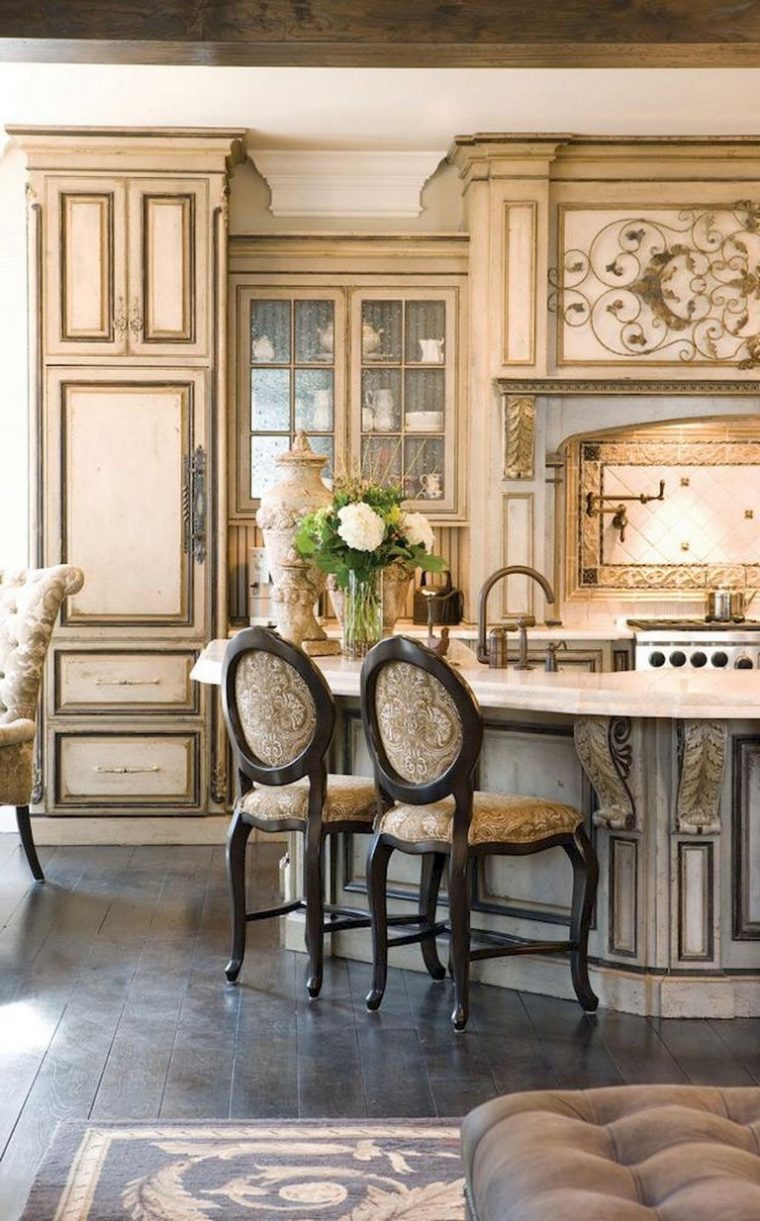 40+ Gorgeous French Country Kitchen Design & Decor Ideas tout Country Kitchen Design Ideas