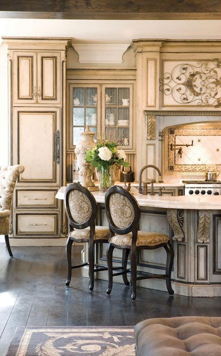 40+ Gorgeous French Country Kitchen Design &amp;amp; Decor Ideas tout Country Kitchen Design Ideas 