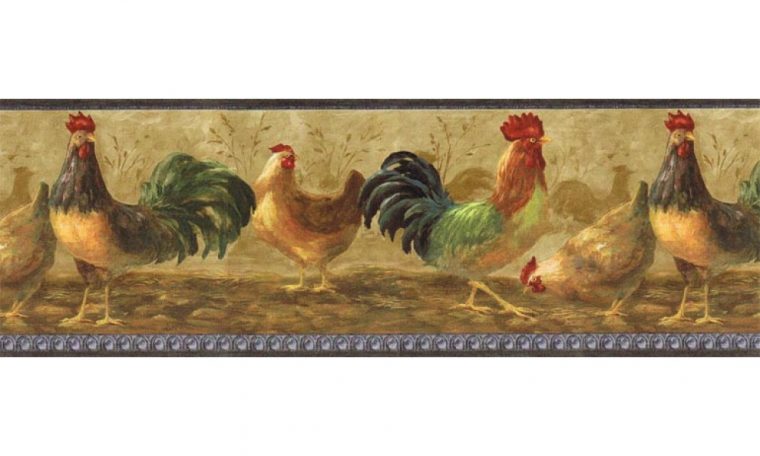 [46+] Rooster Wallpaper Border Prepasted On Wallpapersafari intérieur Wallpaper Borders Chickens And Roosters