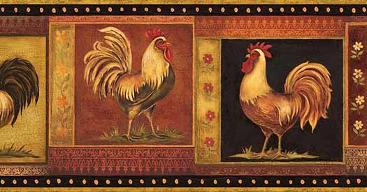 [47+] Rooster Wallpaper Border Wallcovering On Wallpapersafari pour Wallpaper Borders Chickens And Roosters