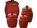 5 Best Red Canister Set - Convenient And Attractive avec Red Kitchen Canisters