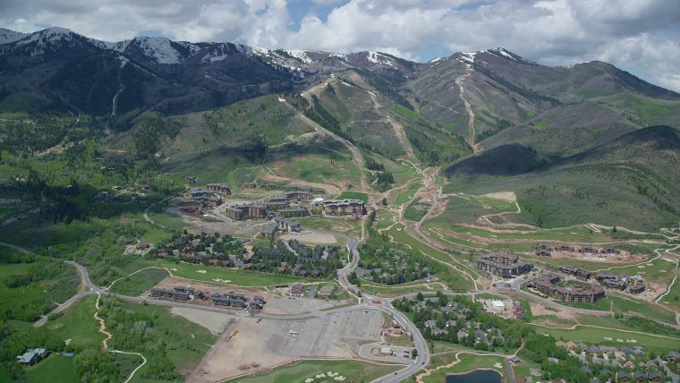 6K Stock Footage Aerial Video Of Canyons Resort, With View tout Park City Hotel Chelyabinsk