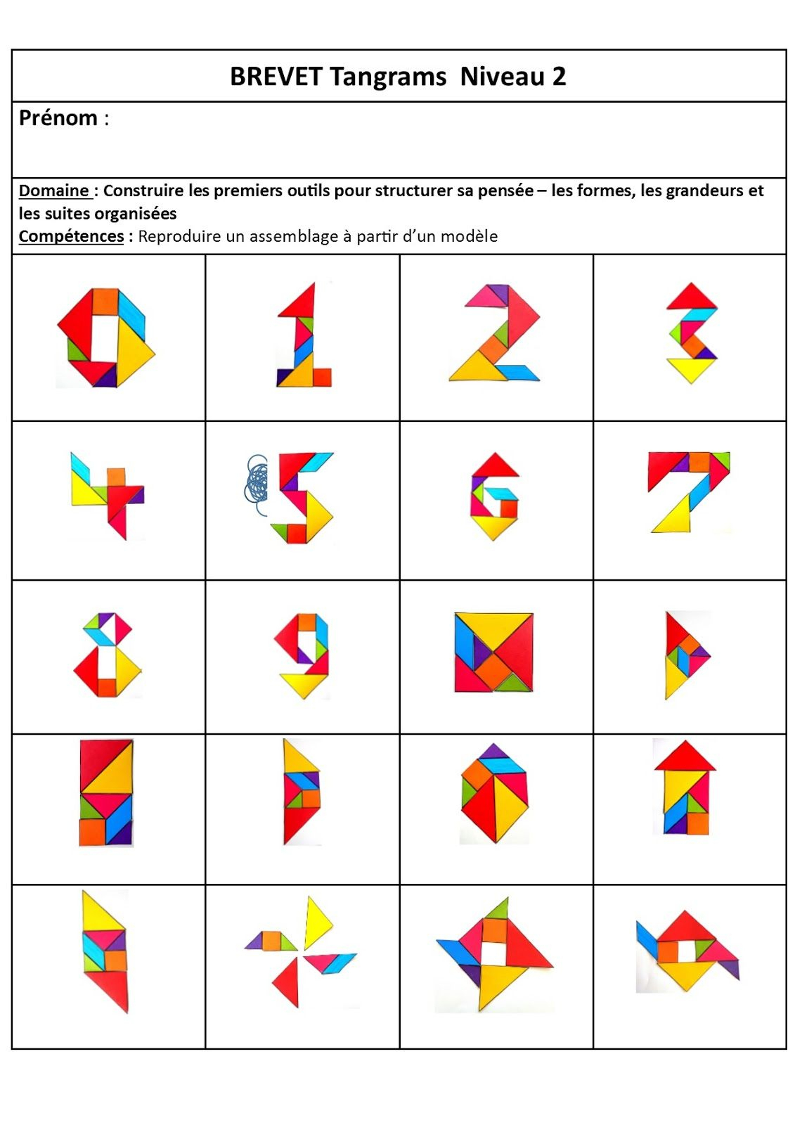 A Quelques Semaines De La Fin, Mes Élèves N&amp;#039;Arrêtent Pas serapportantà Tangram Maternelle Imprimer 