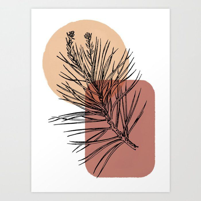 Abstract Pine Art Print By Backtobasics  Society6  Art concernant Society6 Art Prints 