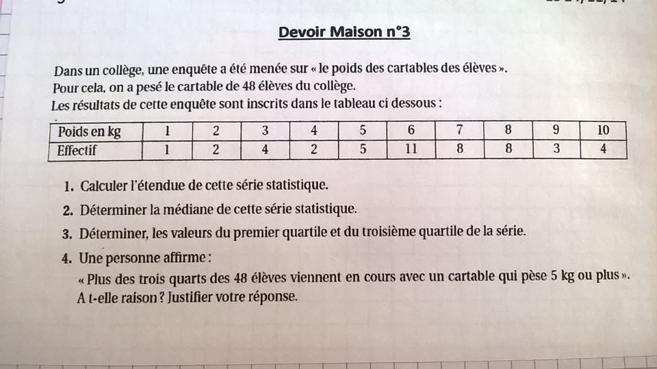 Aide Aux Devoir: Devoir Maison N 5 Math 3Eme dedans Digischool Maths