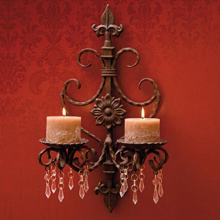 Alt Image  Candle Wall Sconces, Tuscan Decorating, Candle destiné Tuscan Style Candle Holders 