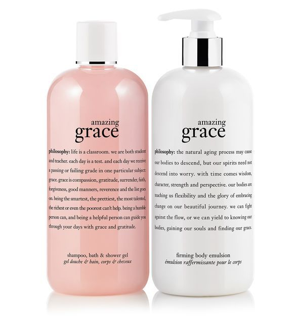 Amazing Grace Shampoo, Bath &amp;amp; Shower Gel And Firming Body serapportantà Amazing Grace Philosophy Lotion 
