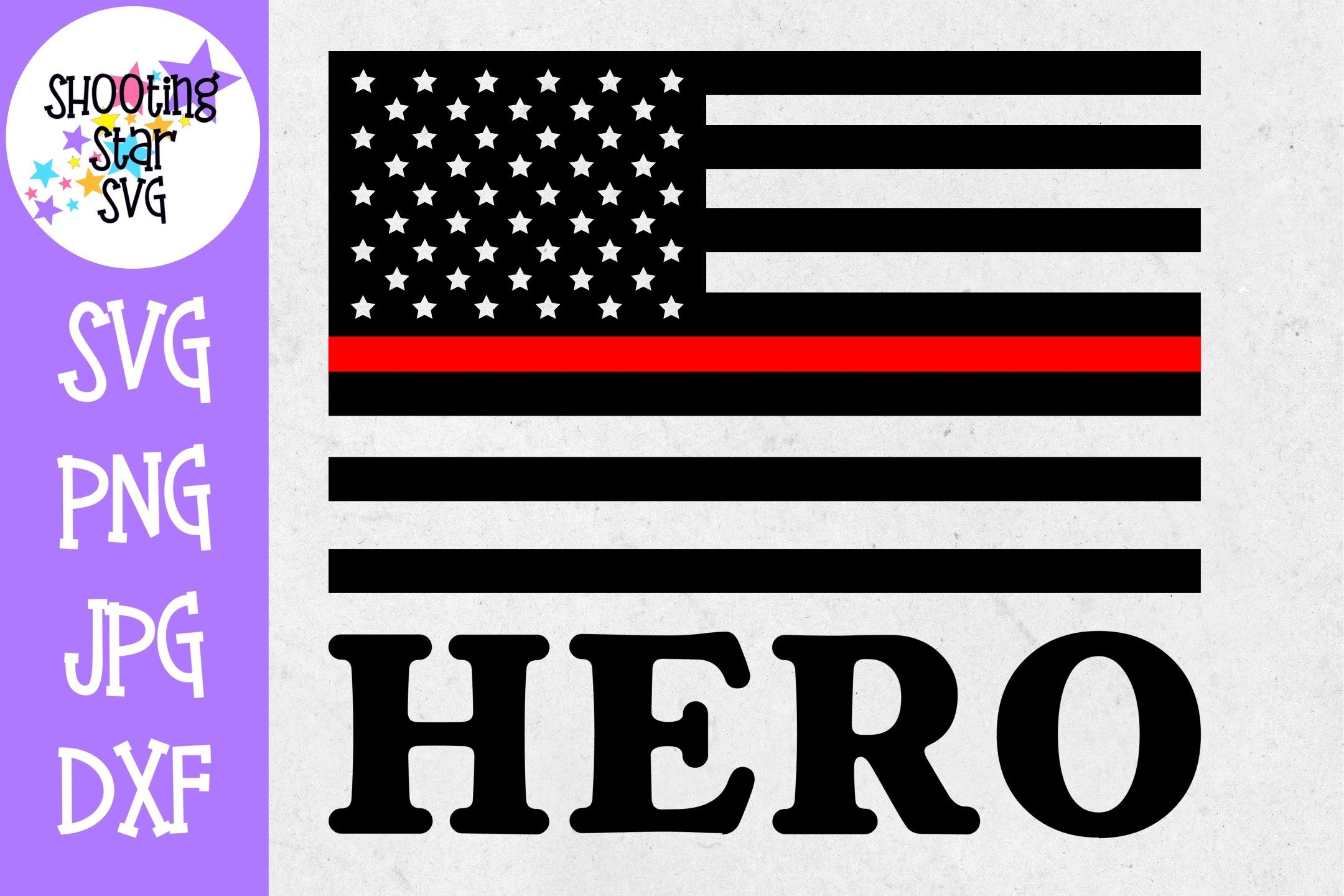 American Flag Hero - Thin Red Line - Firefighter Svg pour Thin Red Line Firefighter Quotes 