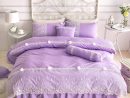 Amethyst Purple Applique Embroidered Floral Victorian Lace intérieur Simply Shabby Chic Bedding