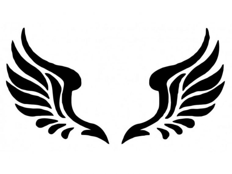 Angel Wings Silhouette – Clipart Best dedans Wing Clipart