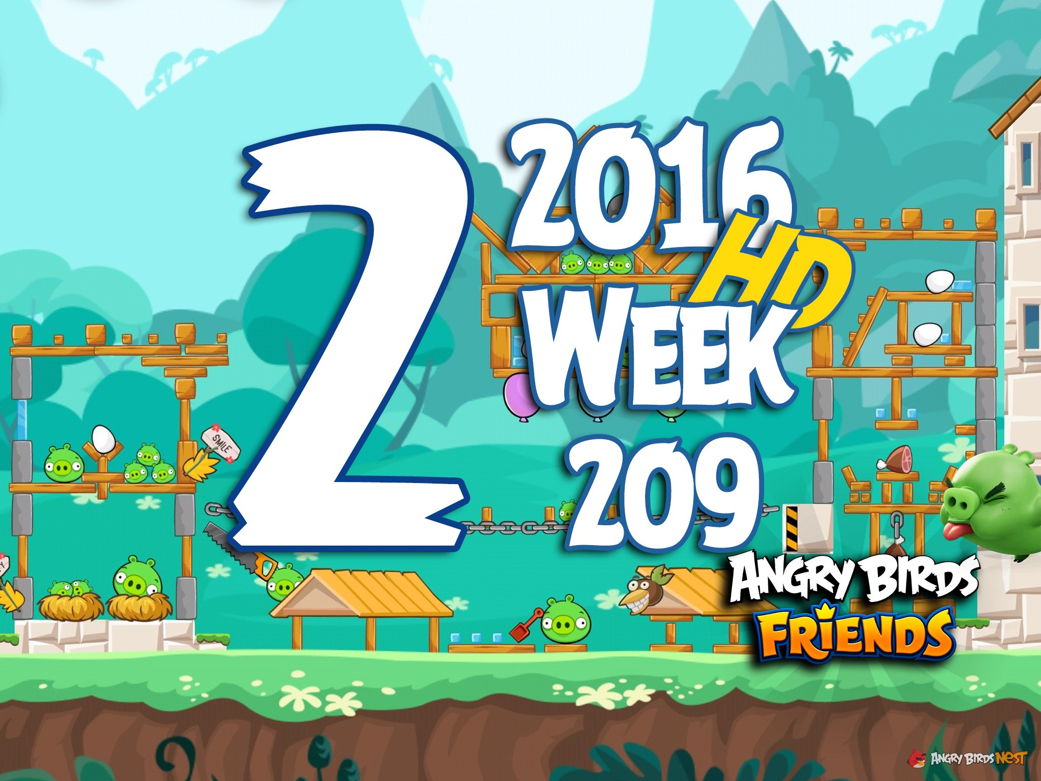 Angry Birds Friends 2016 Tournament Level 2 Week 209 destiné Angry Birds Friends 