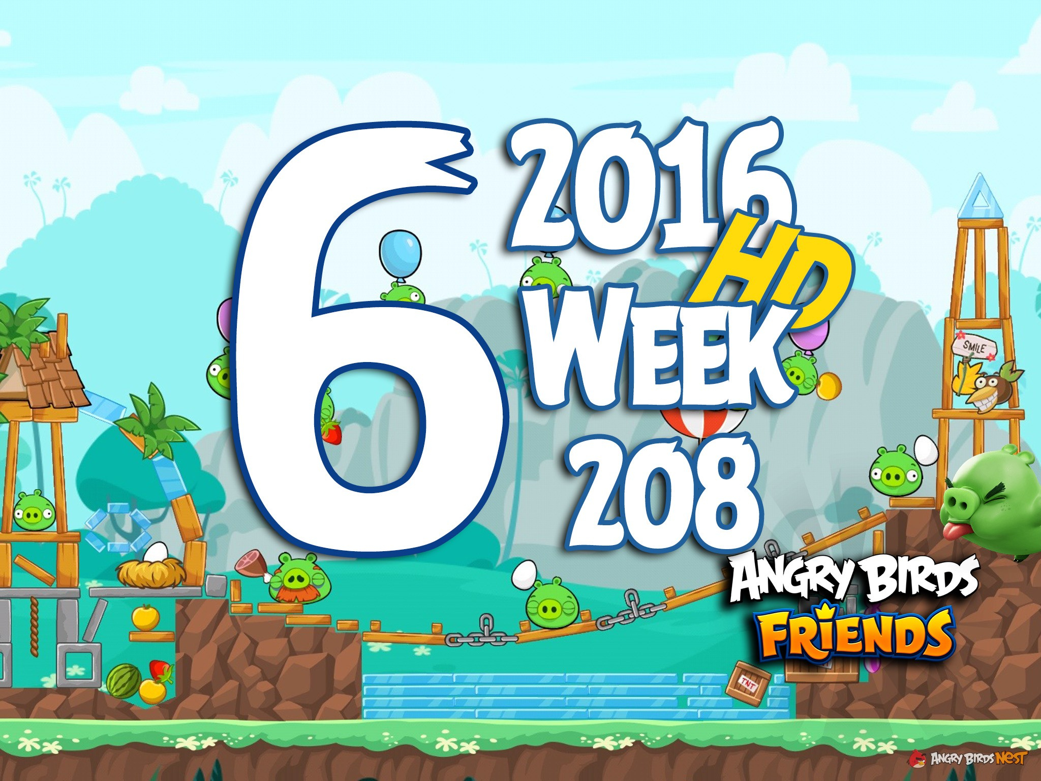 Angry Birds Friends 2016 Tournament Level 6 Week 208 destiné Angry Birds Friends 
