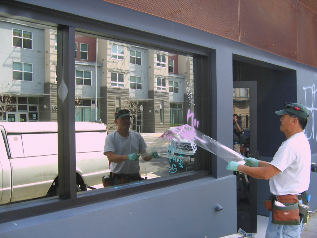 Anti-Graffiti Window Film Denver  Commercial Window dedans Berkeley Graffiti Window Film