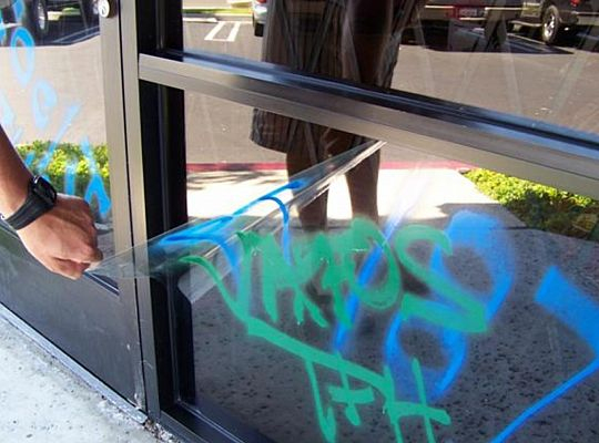 Anti-Graffiti Window Films dedans Berkeley Graffiti Window Film 