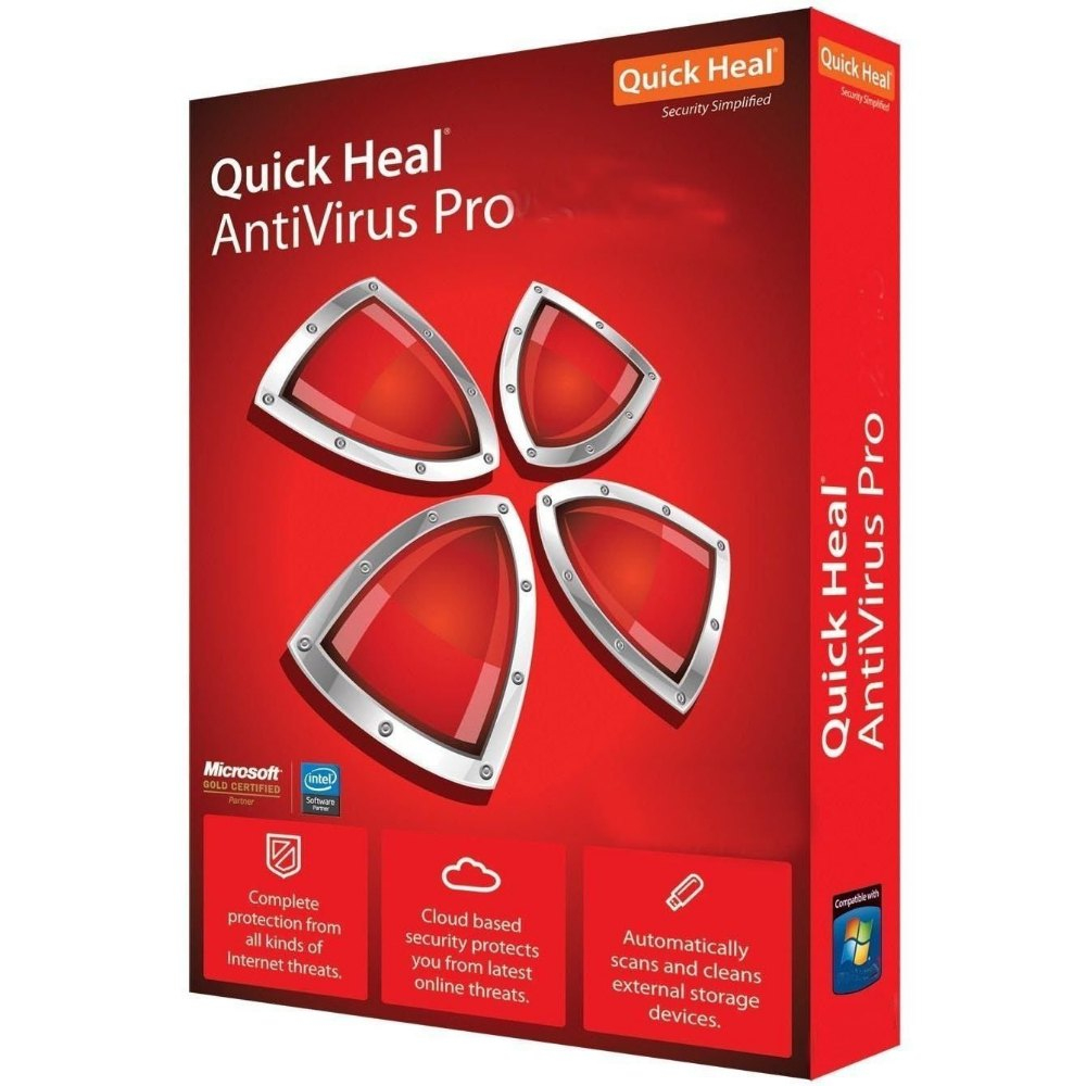 Anti Virus Pro Latest Quick Heal Antivirus Pro 1 User 1 tout Quick Heal Antivirus Price 