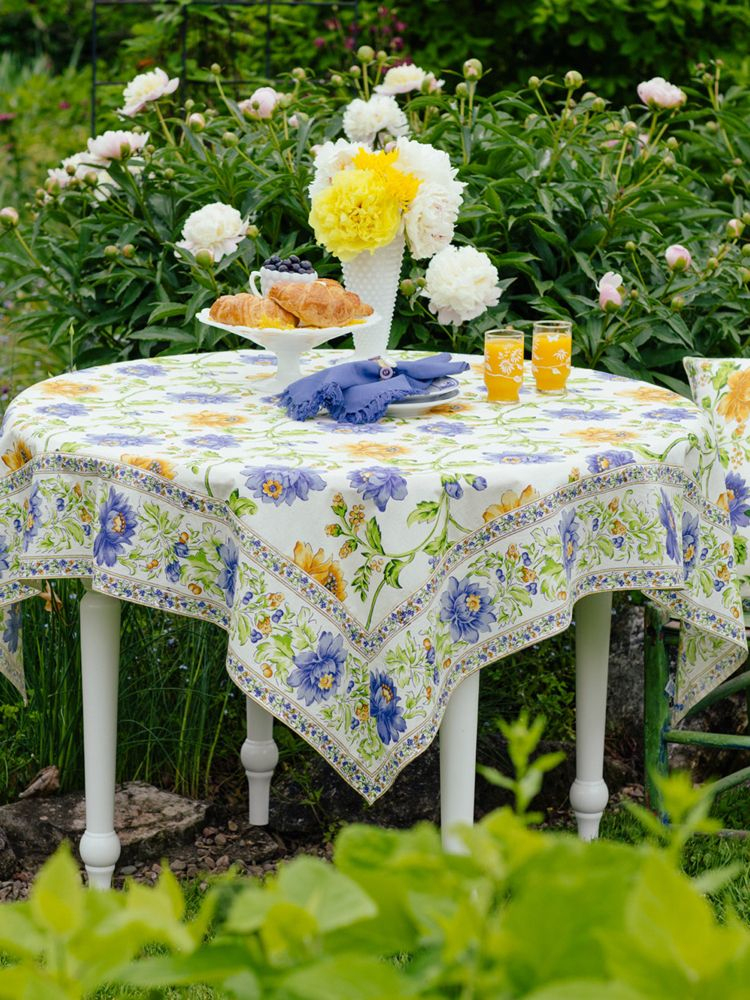 April Cornell Rosehip Tablecloth  Table Linens, Tuscan avec Country Tablecloths