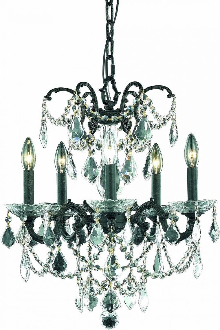 Athena Chandelier Traditional Antique 5-Light Dark Bronze pour Dark Bronze Chandeliers