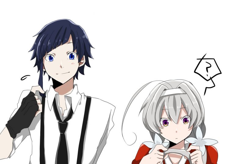 Atsushi & Kyouka Hair Color Swap Xd  Эскизы Персонажей destiné Atsushi X Kyouka