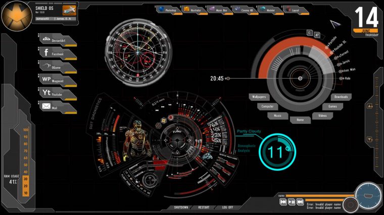 Avengers Rainmeter Skin By Jamezzz92 On Deviantart à Deviantart Themes