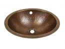 Barclay Hammered Antique Copper Copper Undermount Oval à Hammered Copper Undermount Kitchen Sink