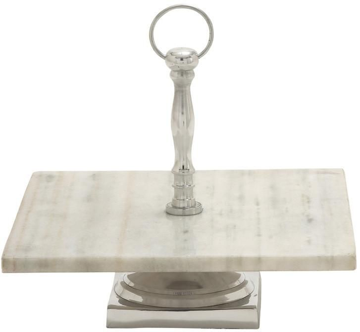 Bayden Hill Alum Sqr Marble Tray 12&amp;quot;W, 12&amp;quot;H  Marble Tray serapportantà French Kitchen Marble Rectangle Tray 