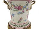 Beautiful Chinoiserie Rose Bud Porcelain Vase Brass Ormolu à Buds Ceramic Tile &amp;amp; Remodeling