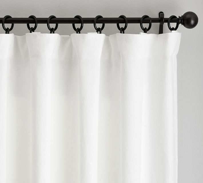 Belgian Flax Linen Rod Pocket Curtain  Belgian Linen à Belgian Linen Curtains 