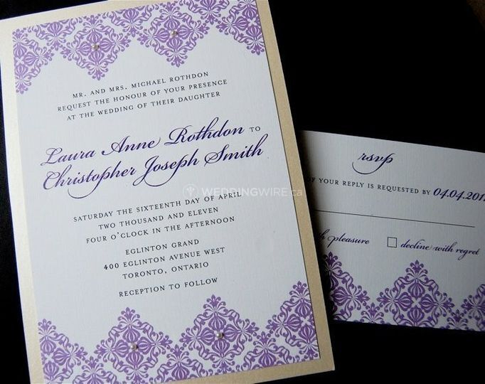 Belle Papier Invitations + Stationery Design - Invitations serapportantà Papier Wedding Invites 