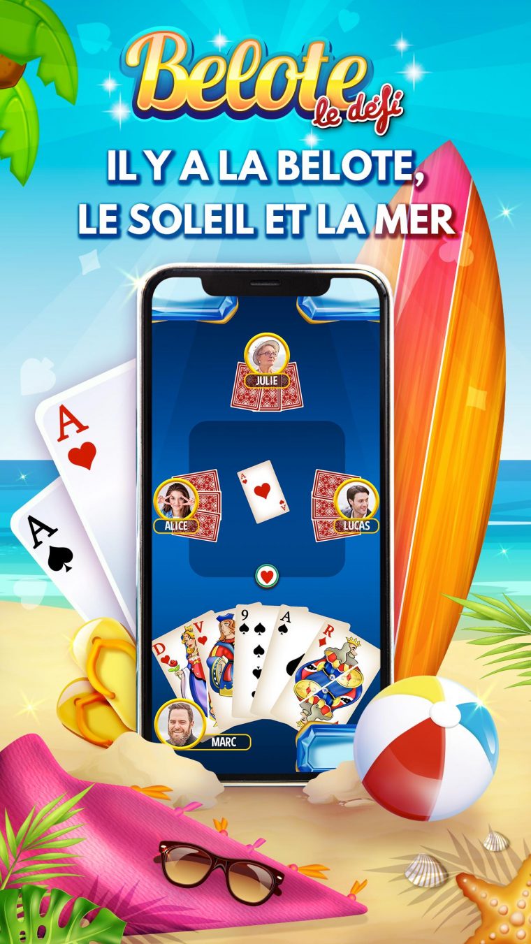 Belote & Coinche : Le Défi – Jeu En Ligne Gratuit For avec Telecharger Jeu Belote Gratuit