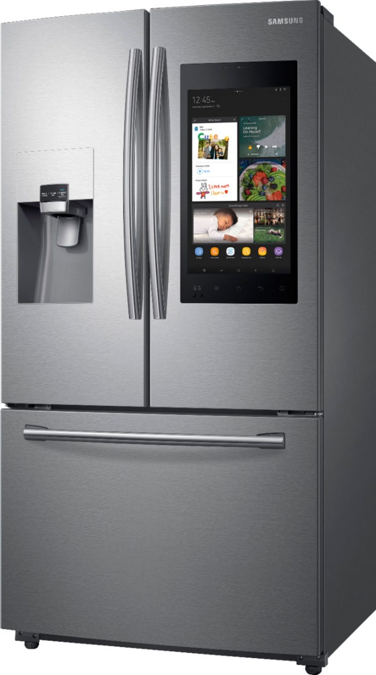 Best Buy: Samsung Family Hub 24.2 Cu. Ft. 3-Door French intérieur Samsung 2 Door Fridge