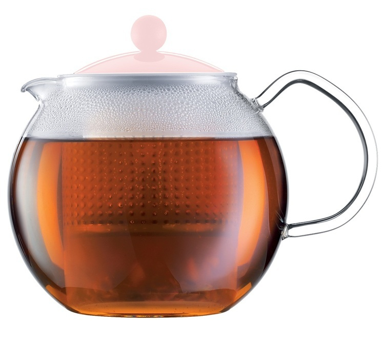 Bodum Assam Strawberry Teapot With French Press System - 1L avec Bodum Teapots 