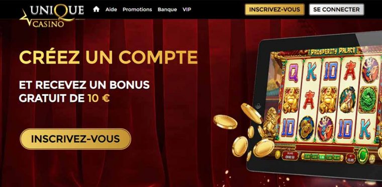 Bonus Sans Dépôt : 10 € Gratuits Sur Unique Casino – Jeux à Casino Gratuit Sans Telechargement Partouche