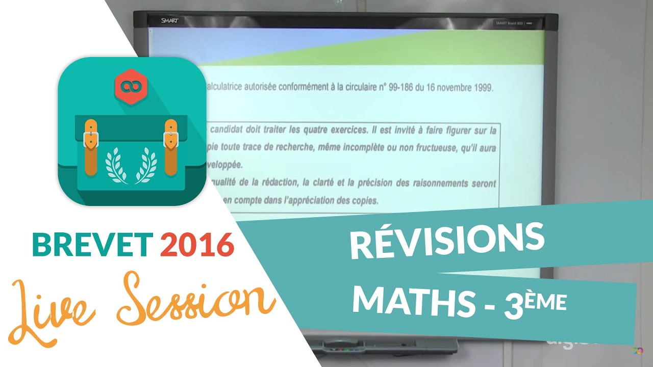 Brevet 2016 : Révisions De Maths En Live Avec Digischool serapportantà Digischool Maths 