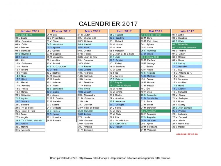 Calendrier 2017 2018 À Imprimer Gratuit En Pdf Et Excel avec Calendrier Excel 2017