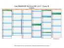 Calendrier Scolaire 2017 À Imprimer Gratuit En Pdf Et Excel destiné Calendrier Excel 2017