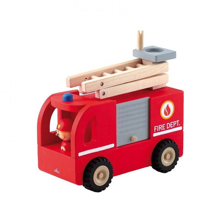 Camion De Pompier En Bois Sevi 1831 – Ekobutiks® L Ma à Jouets Pompiers 3 Ans