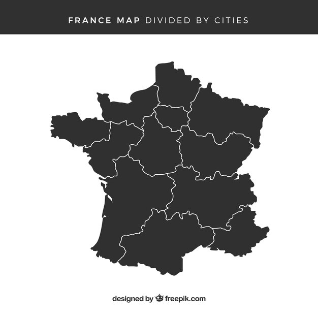 Carte De France  Télécharger Des Vecteurs Gratuitement tout Carte France Vector 