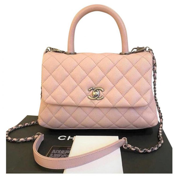 Chanel Pink Mini Coco Handle Bag Leather Ref.196608 – Joli intérieur Chanel Cocoon Bag